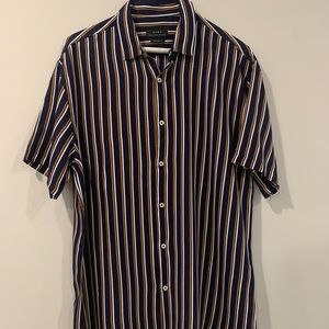 Zara striped shortsleeved button-up